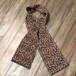 Pure Cashmere Leopard Pull Through Scarf